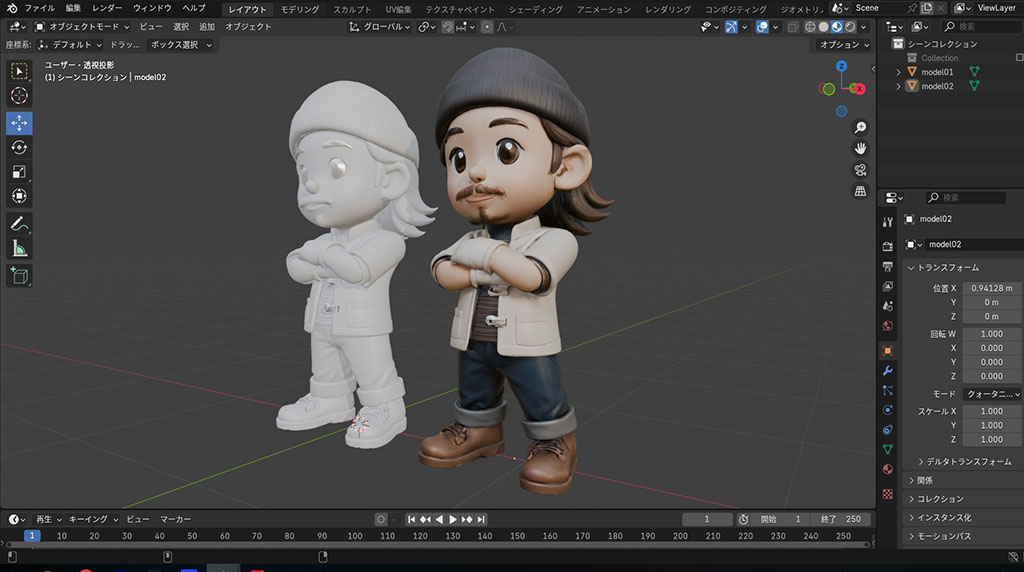 モデリング作業